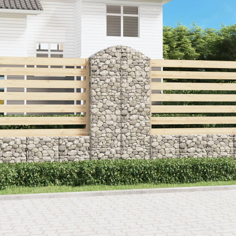 Arched Gabion Basket Galvanised Iron