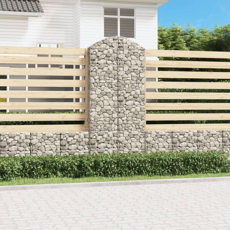 Arched Gabion Basket Galvanised Iron