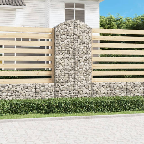 Arched Gabion Basket Galvanised Iron