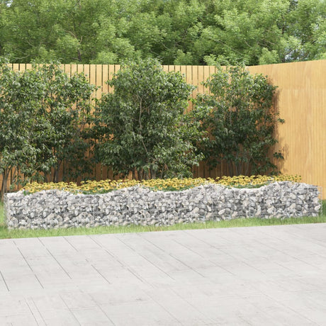 Arched Gabion Raised Bed Galvanised Iron