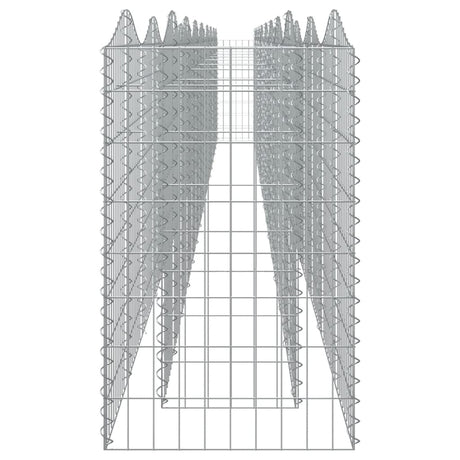 Arched Gabion Raised Bed Galvanised Iron