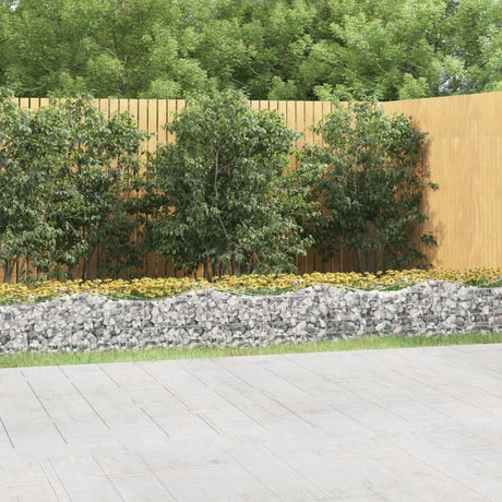 Arched Gabion Raised Bed Galvanised Iron