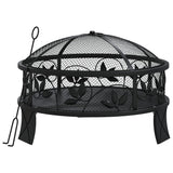 Fire Pit With Poker 50 Cm Xxl Steel