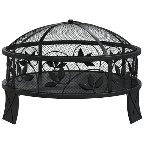 Fire Pit With Poker 50 Cm Xxl Steel