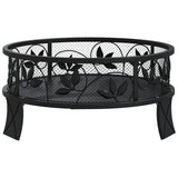 Fire Pit With Poker 50 Cm Xxl Steel