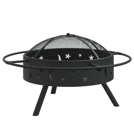 Fire Pit With Poker 70 Cm Xxl Steel