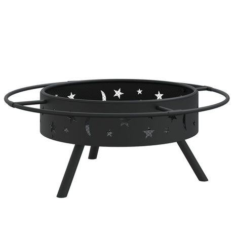 Fire Pit With Poker 70 Cm Xxl Steel