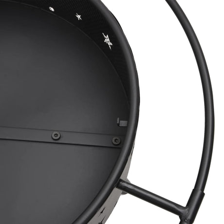 Fire Pit With Poker 70 Cm Xxl Steel