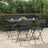 Folding Bistro Chairs 8 Pcs Poly Rattan And Steel