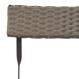 Folding Bistro Chairs 8 Pcs Poly Rattan And Steel