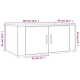 Coffee Table 80X50X36 Cm Engineered Wood