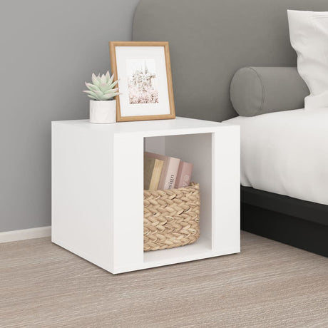 Bedside Table 41X40X36 Cm Engineered Wood