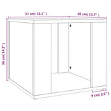 Bedside Table 41X40X36 Cm Engineered Wood