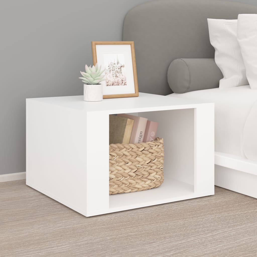 Bedside Table 57X55X36 Cm Engineered Wood