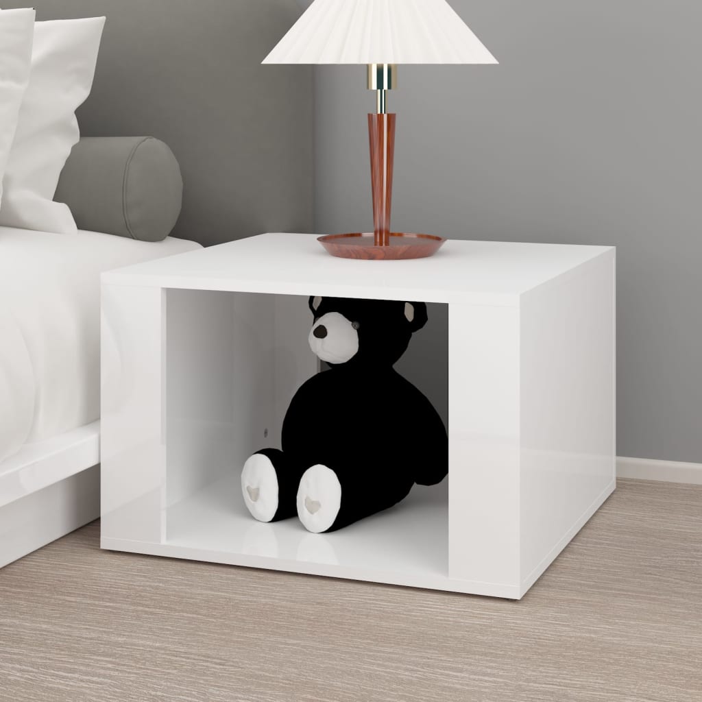 Bedside Table 57X55X36 Cm Engineered Wood