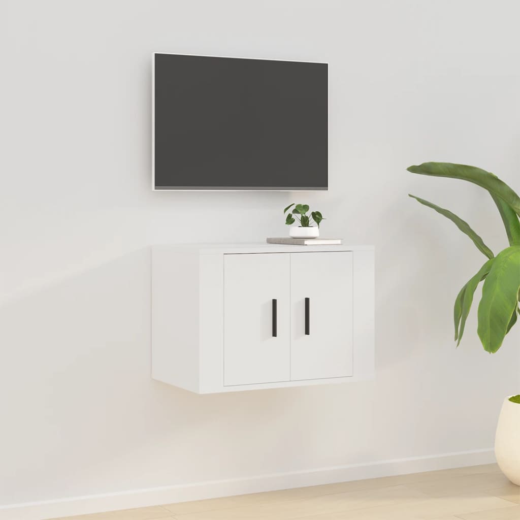 Wall Mounted Tv Cabinet 57X34.5X White