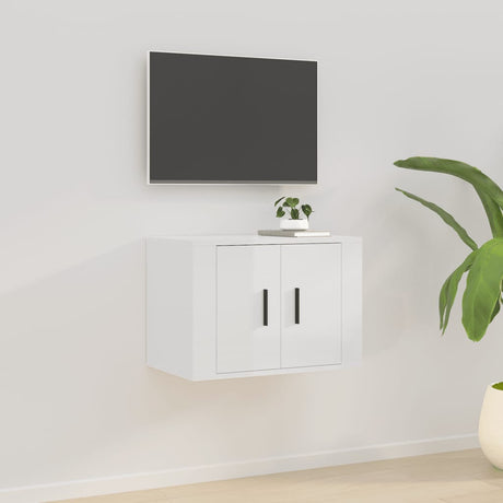 Wall Mounted Tv Cabinet 40X34,5X High Gloss White
