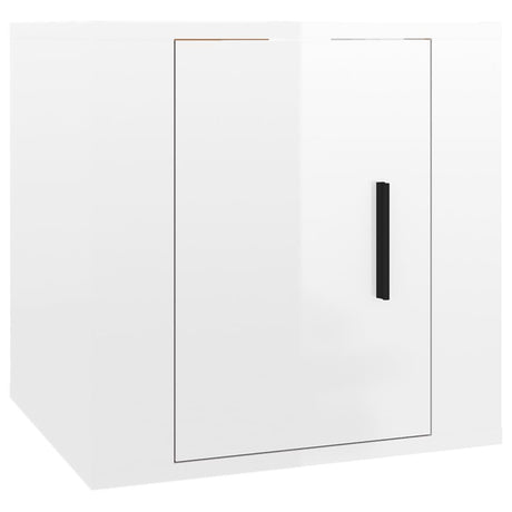 Wall Mounted Tv Cabinet 40X34,5X High Gloss White
