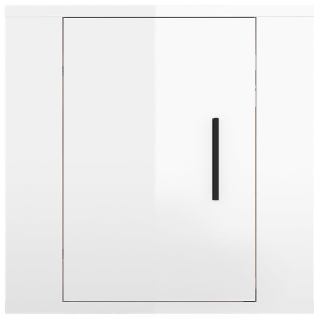 Wall Mounted Tv Cabinet 40X34,5X High Gloss White