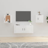 Wall Mounted Tv Cabinet 40X34,5X High Gloss White