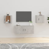 Wall Mounted Tv Cabinets 2 Pcs 40X34.5X Concrete Grey