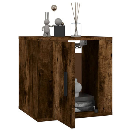 Wall Mounted Tv Cabinet 40X34,5X Smoked Oak