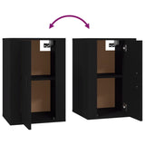 Wall Mounted Tv Cabinets 2 Pcs 40X34.5X Black