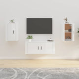 Wall Mounted Tv Cabinet 40X34,5X High Gloss White