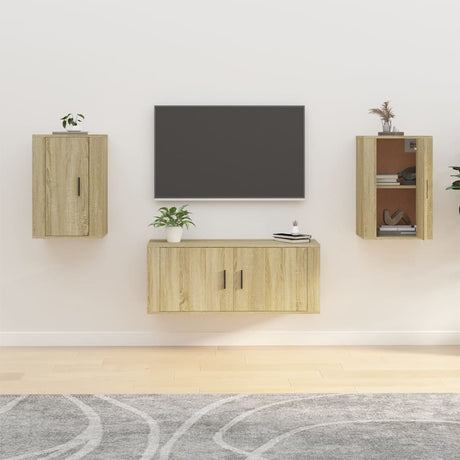 Wall Mounted Tv Cabinet 57X34.5X Sonoma Oak