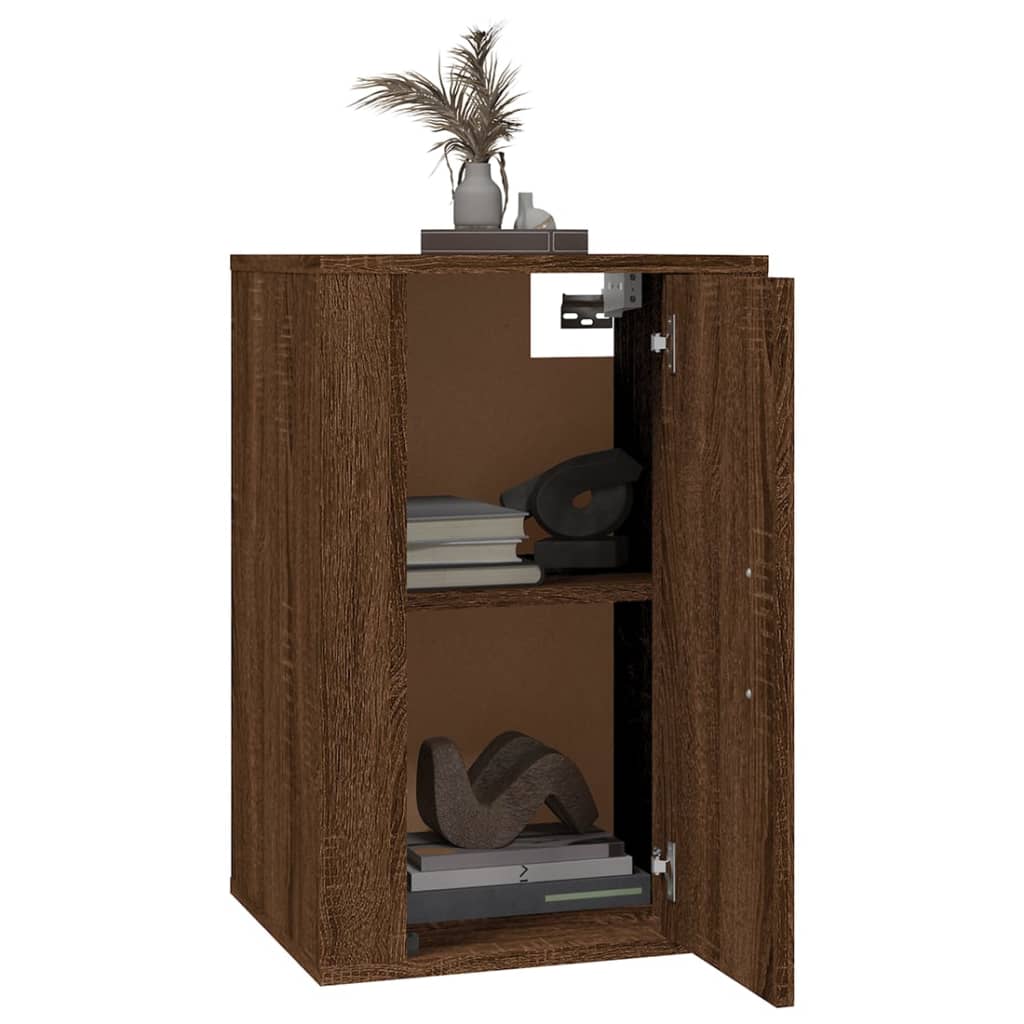 Wall Mounted Tv Cabinets 2 Pcs 40X34.5X Brown Oak