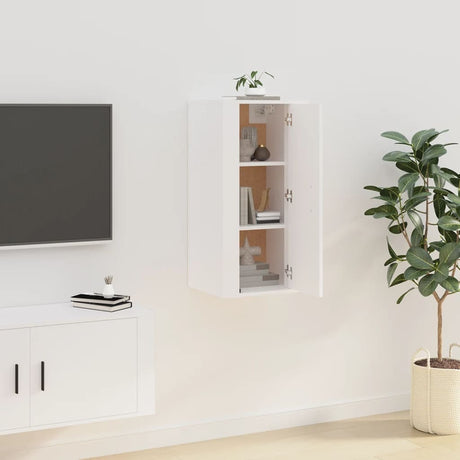 Wall Mounted Tv Cabinet 57X34.5X White