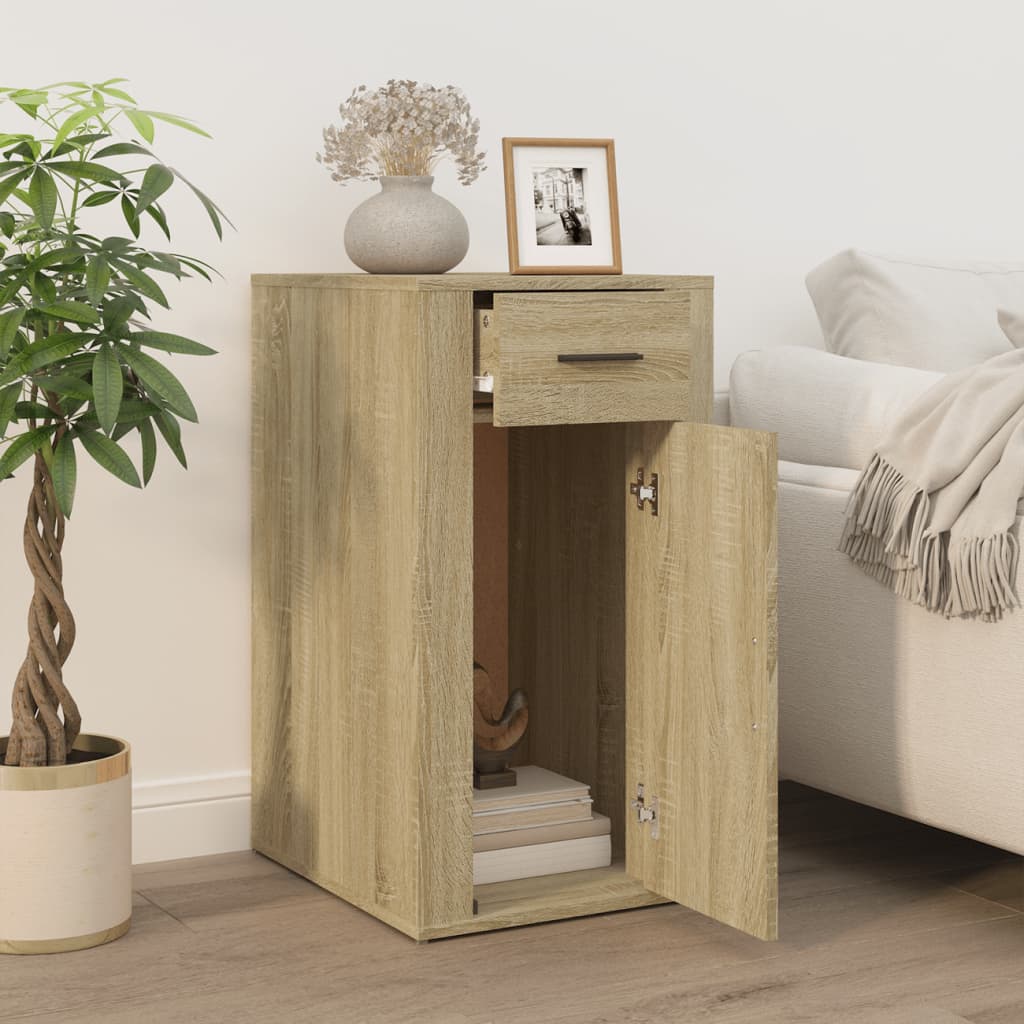 Desk Cabinet 40X49X75 Cm Engineered Wood