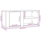 Tv Cabinet 80X31,5X36 Cm Engineered Wood