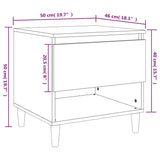 Bedside Table 50X46X50 Engineered Wood