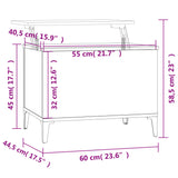 Coffee Table 60X44.5X45 Cm Engineered Wood