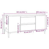 Tv Cabinet 102X44.5X50 Cm Engineered Wood