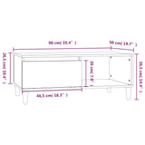 Coffee Table 90X50X36.5 Cm Engineered Wood