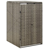 Triple Wheelie Bin Shed 207X80X117 Cm Poly Rattan