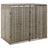 Triple Wheelie Bin Shed 207X80X117 Cm Poly Rattan