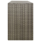 Triple Wheelie Bin Shed 207X80X117 Cm Poly Rattan