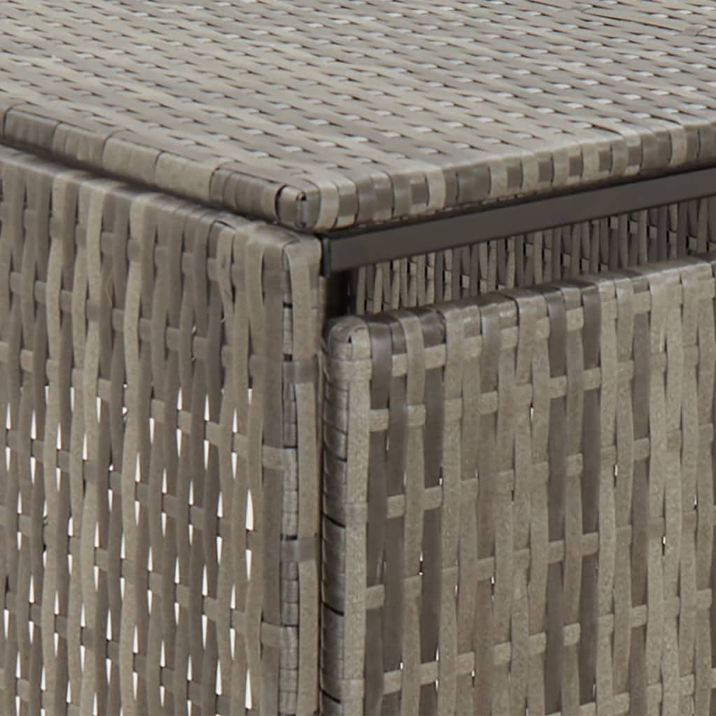 Triple Wheelie Bin Shed 207X80X117 Cm Poly Rattan