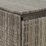 Triple Wheelie Bin Shed 207X80X117 Cm Poly Rattan