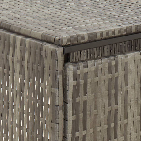 Triple Wheelie Bin Shed 207X80X117 Cm Poly Rattan