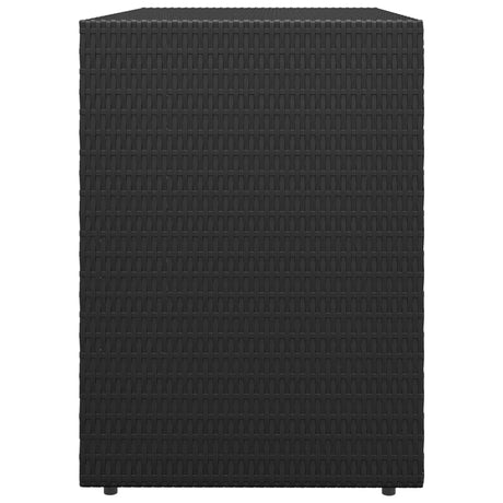 Garden Storage Cabinet 100X55.5X80 Cm Poly Rattan