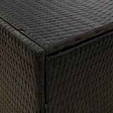 Garden Storage Cabinet 100X55.5X80 Cm Poly Rattan