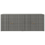 Garden Storage Cabinet 198X55.5X80 Cm Poly Rattan