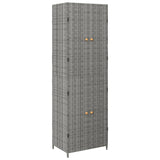 Garden Storage Cabinet 59X40X180 Cm Poly Rattan