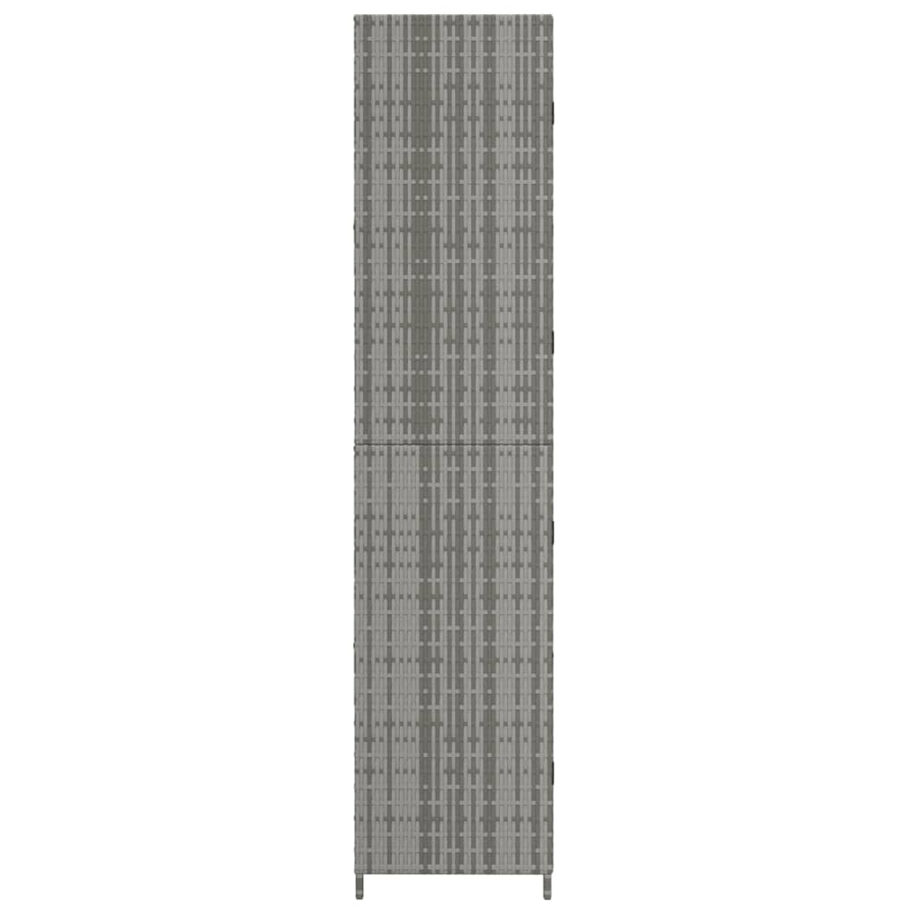 Garden Storage Cabinet 59X40X180 Cm Poly Rattan