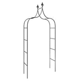 Garden Arches 2 Pcs Black 120X38X260 Cm Steel