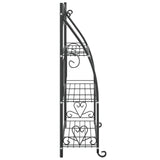 Flower Rack Black 56X30X96 Cm Steel